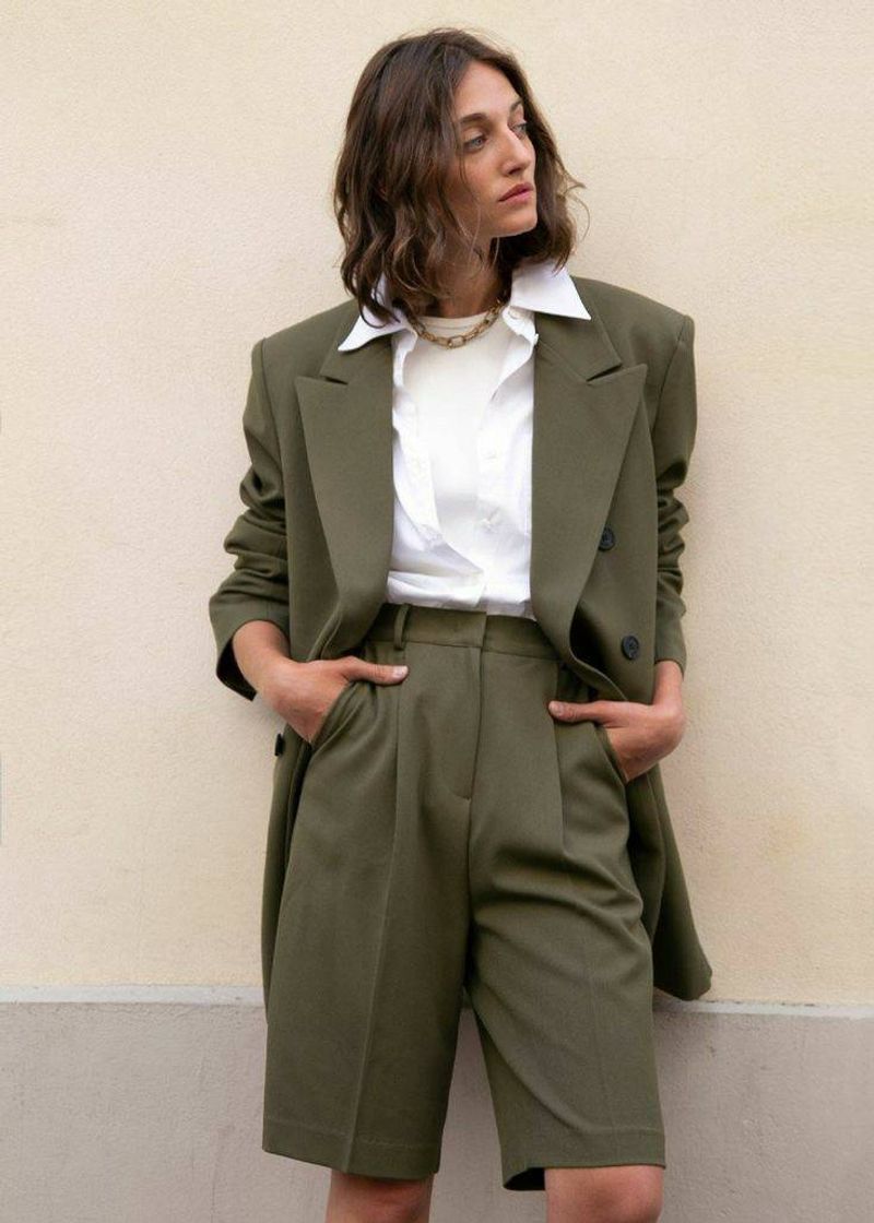 Fashion Blazer in olive green