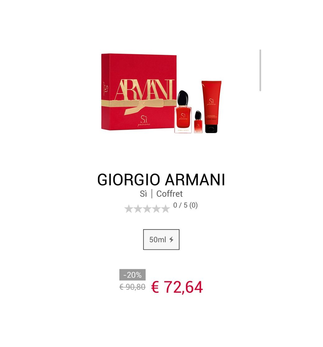 Productos Sì - Giorgio Armani - Coffret