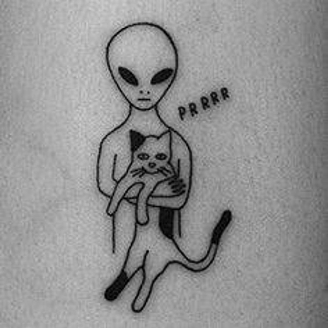 Moda Tatuagem de et com gato