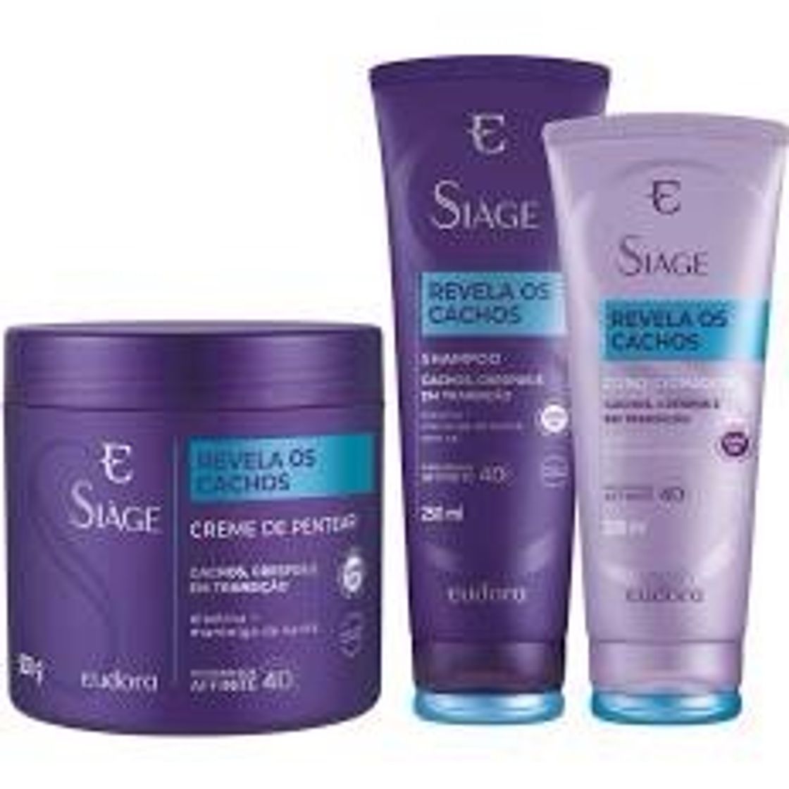 Fashion Kit Siàge Revela Cachos Shamp+ Condicionad+Creme de pentear