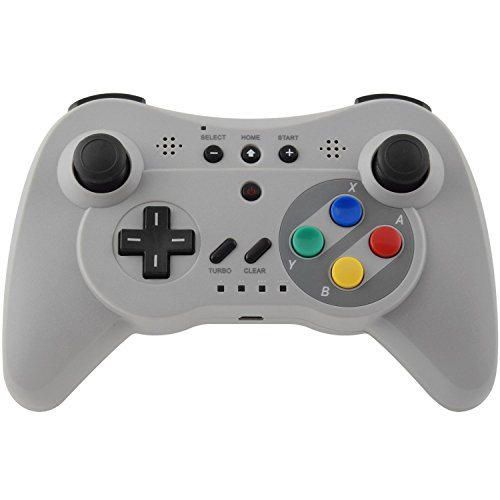 Gam3Gear Classic Pro controlador de juegos inal?mbrico Bluetooth para Nintendo Wii U