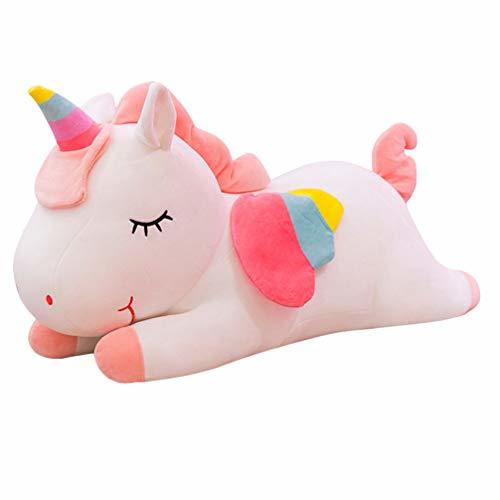 Lugar Garneck Almohada de Peluche de Unicornio Arcoiris Almohada de Peluche Lindo Cojín