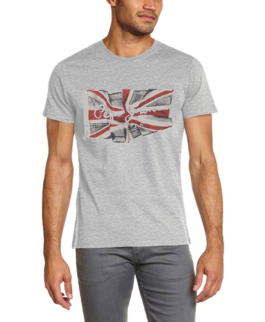 Social T-shirt impressa com bandeira Pepe Jeans