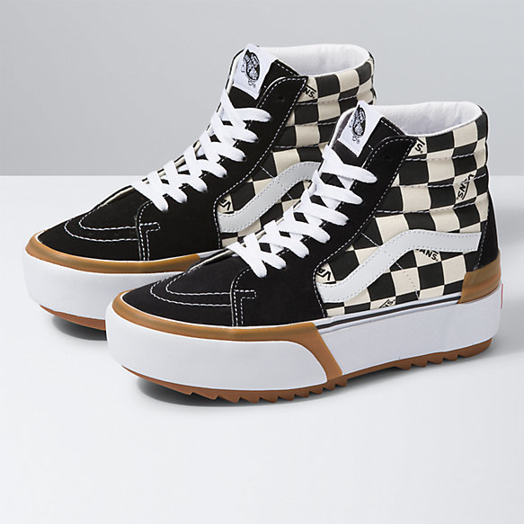 Social Vans Checkerboard SK8-HI Stacked