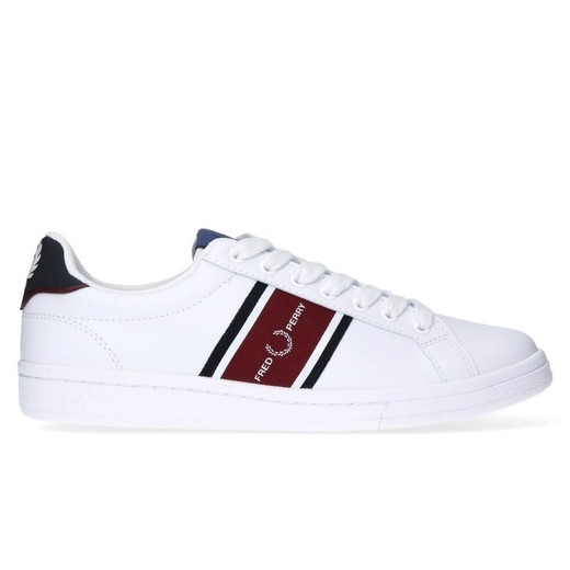 White Fred Perry Leather 