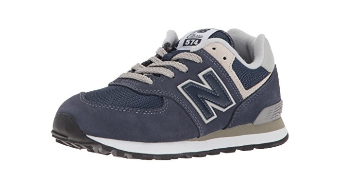 Moda New Balance 574v2 Core Lace, Modelo GC574GV, Zapatillas para Niños, Azul