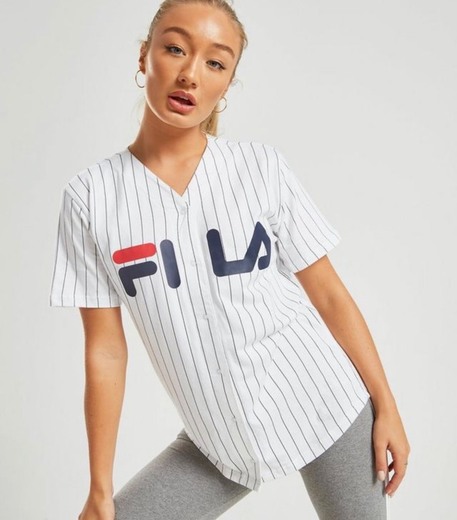 Fila Striped Baseball T-Shirt
