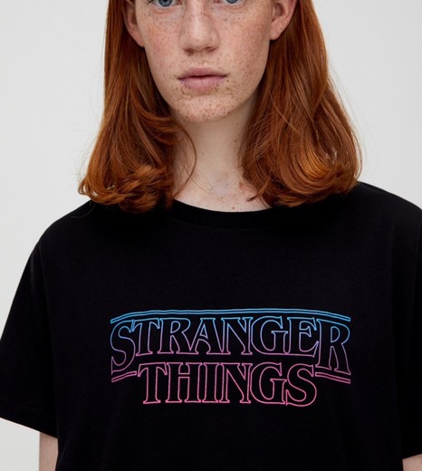 Camiseta Stranger Things 3 degradado