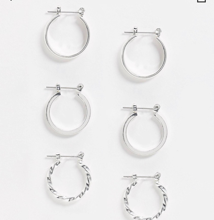 Pack de pendientes plata