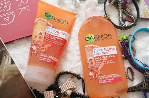 Garnier Skin Active Pure Fruit Energy Gel Exfoliante Energizante