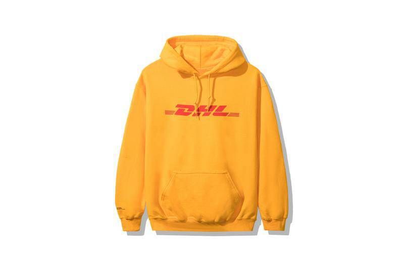 Fashion Anti Social Club X DHL Yellow Hoodie