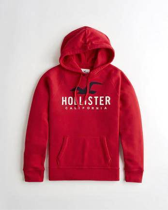 Fashion Red Hollister Hoodie