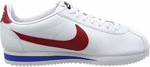 Nike Classic Cortez Leather, Zapatillas para Mujer, Blanco