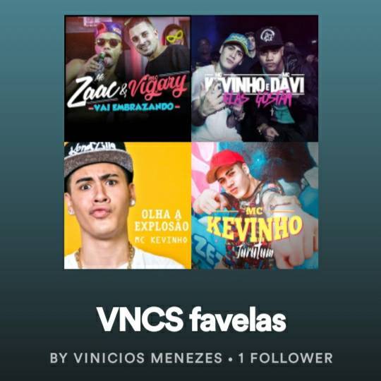 VNCS Favelas - Spotify playlist 