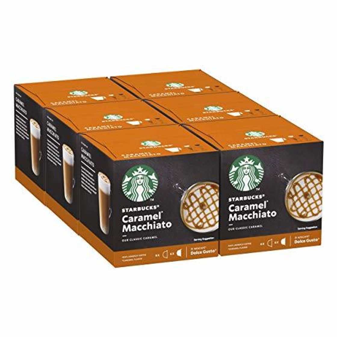 Social STARBUCKS Caramel Macchiato De Nescafe Dolce Gusto Cápsulas De Café