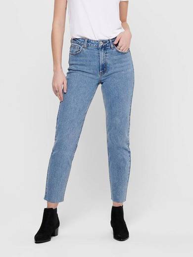 ONLEMILY HW CROPPED ANKLE STRAIGHT FIT JEANS

39