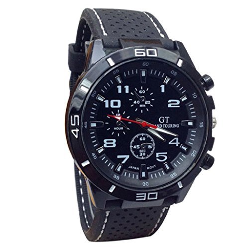 Lugar Ularma Reloj de pulsera Sport silicona de cuarzo reloj hombres