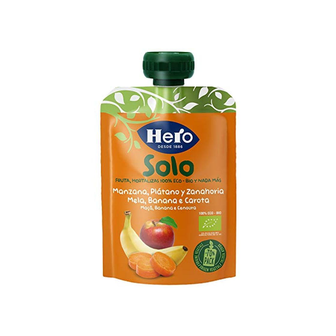 Producto Hero Baby Solo Bolsita de Manzana