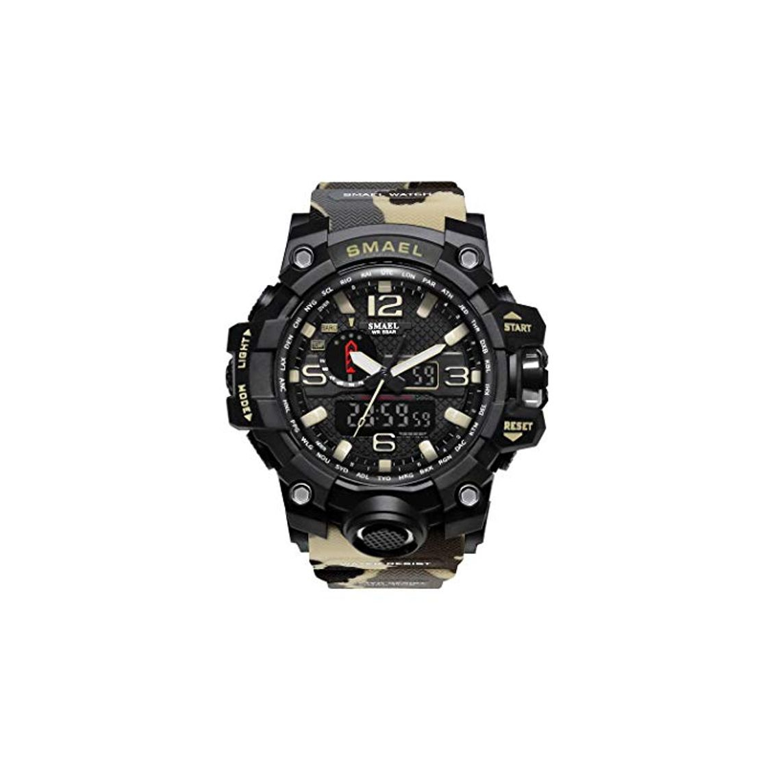 Products Hombre Relojes, L'ananas Al Aire Libre Deportes Multifuncional Camuflaje Militar LED Relojes