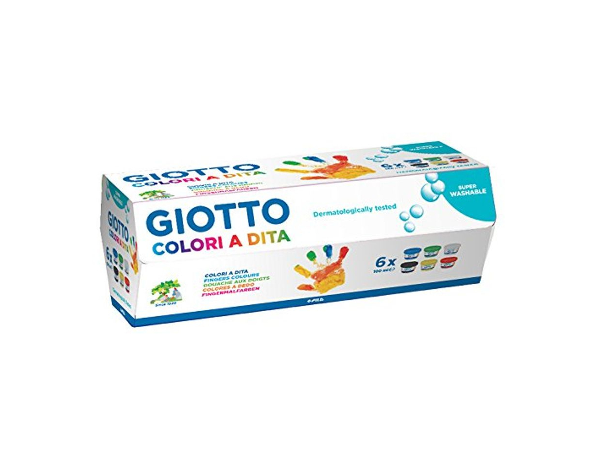 Product Giotto 534100 - Estuche 6 botes pintura a dedos