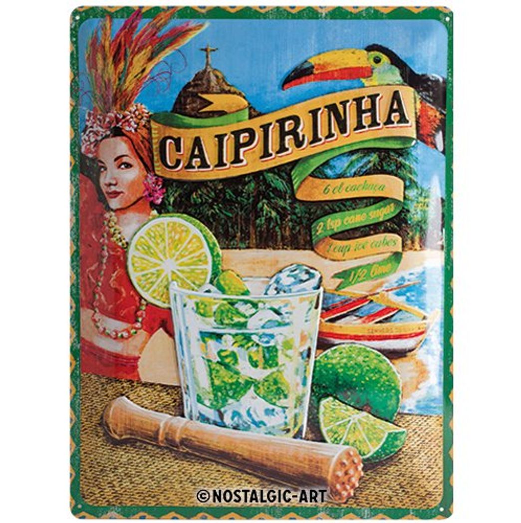 Products Nostalgic-Art Caipirinha Placa Decorativa