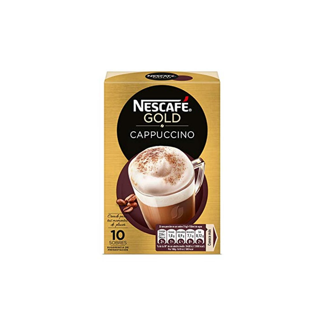 Producto NESCAFÉ Café Cappuccino, Caja de sobres, 6 Paquetes de 10x14g de Café