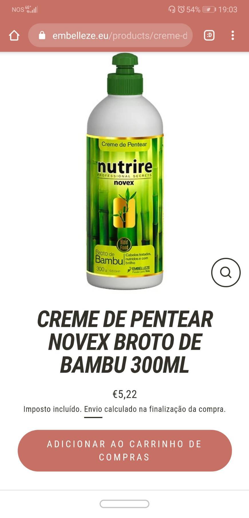 Product Creme de pentear novex