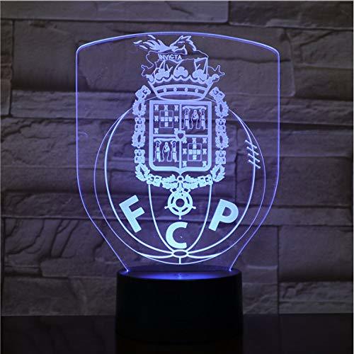 Home Futebol Clube Do Porto Led Night Light 3D Illusion Fc Porto Soccer