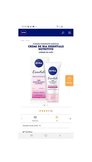 Creme de dia nivea com fator de proteção 