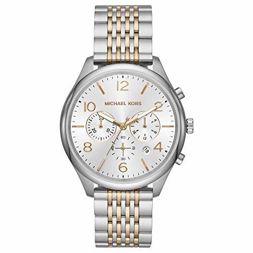 Fashion Michael Kors Reloj Cronógrafo para Unisex Adultos de Cuarzo con Correa en