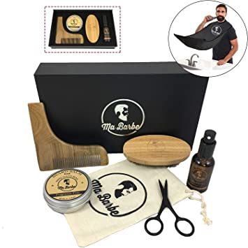 Place Kit cuidado de barba CALIDAD PREMIUM con aceite y bálsamo ORGÁNICO