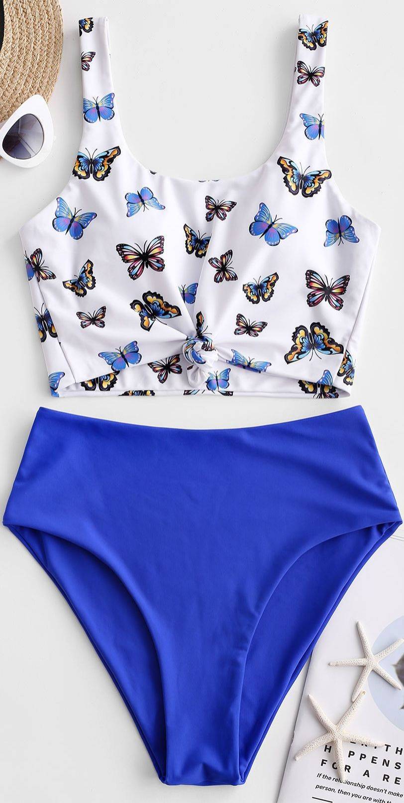 Fashion Blue Butterflies 