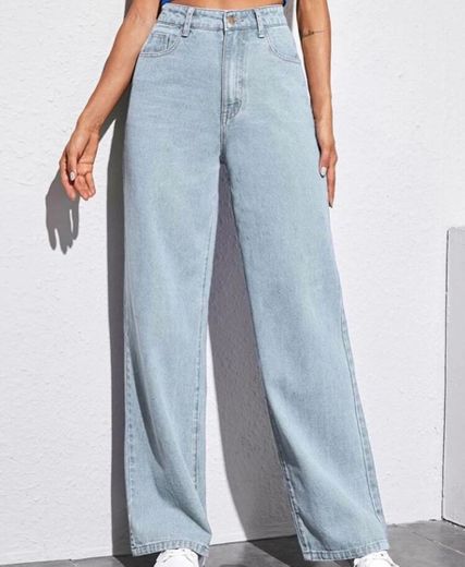 SHEIN calça jeans clara vintage 