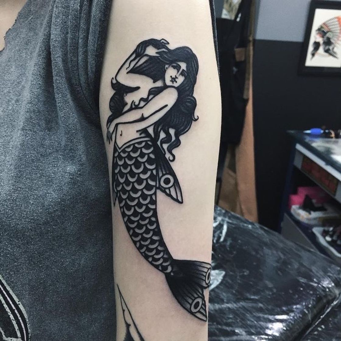 Moda tattoo sereia