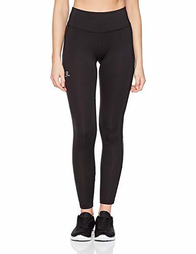 Products Salomon Mallas para running, AGILE LONG TIGHT, tejido de punto, negro, mujer,