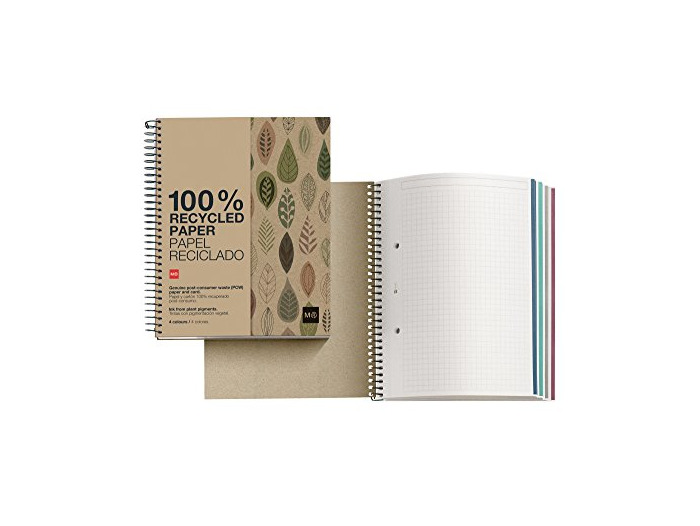 Social Miquelrius 2872 - Notebook 4 cartón reciclado ecojohas m