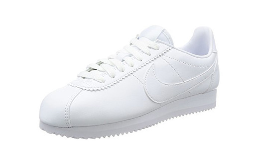 Nike Wmns Classic Cortez Leather, Zapatillas Para Mujer, Blanco