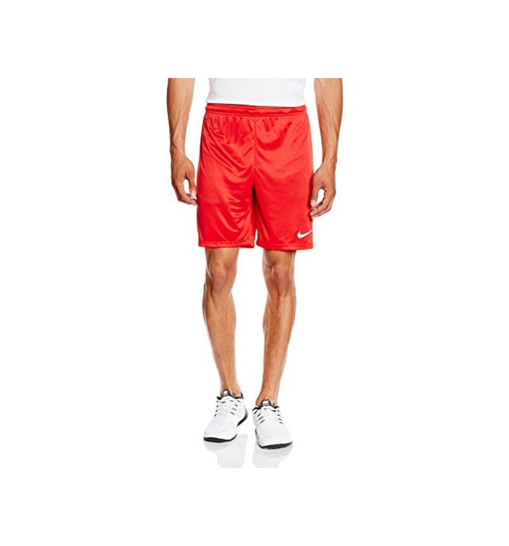 Fitness Nike Park II Knit Short NB Pantalón corto, Hombre, Rojo/Blanco