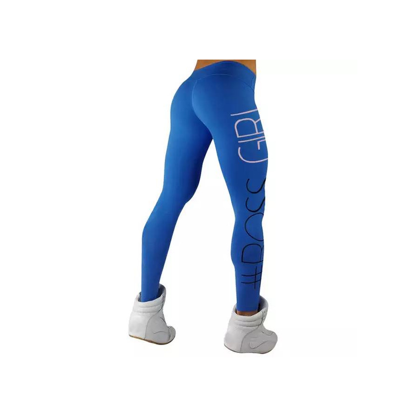 Social Mulher carta impresso gym leggings cintura alta casual atlét