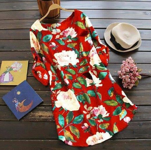 Vestido curto vermelho