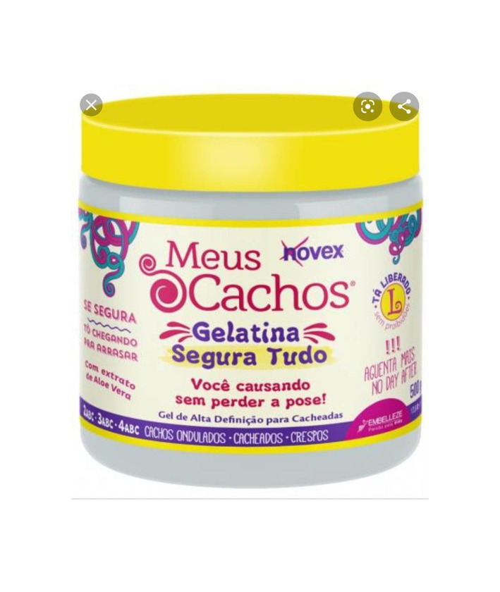 Producto Novex meus cachos gelatina