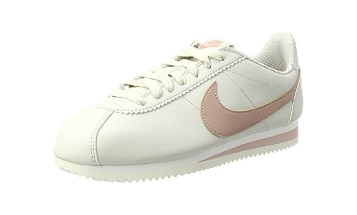 Moda Nike Classic Cortez Leather, Zapatillas para Mujer, Beige