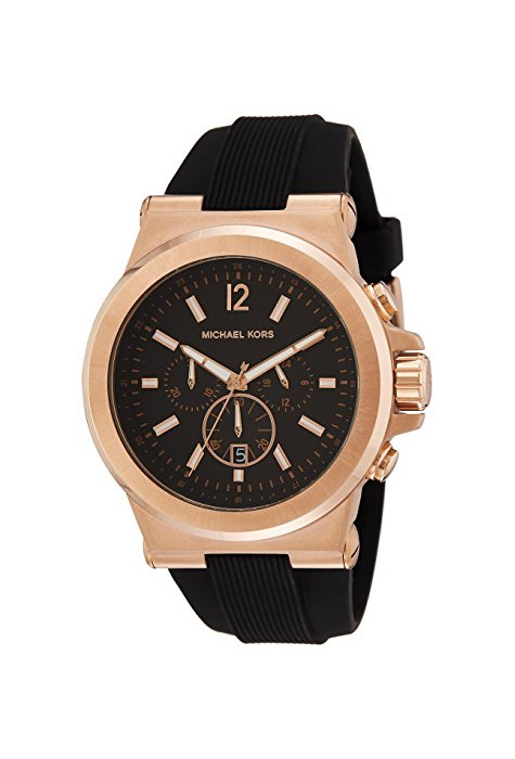 Social Michael Kors Reloj Cronógrafo para Hombre de Cuarzo con Correa en Silicona