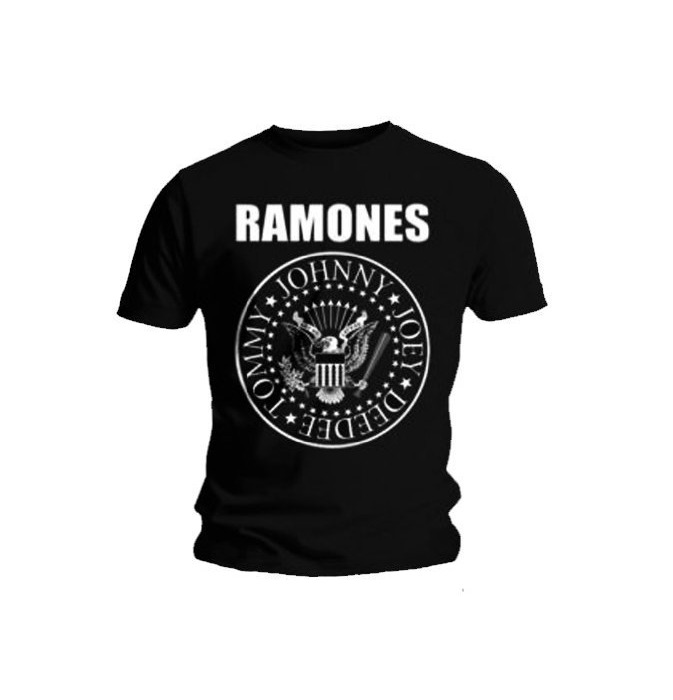 Fashion Official Licensed T Shirt RAMONES Hey Ho Lets Go All Sizes