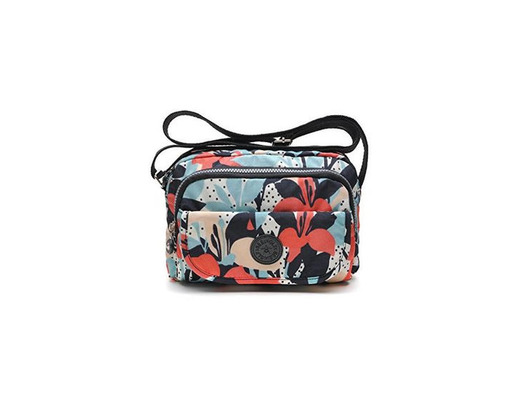 tuokener Bolso de Mujer Bandolera Bolsillos Impermeable Bolsos Pequeños Bandoleras Bolsa para