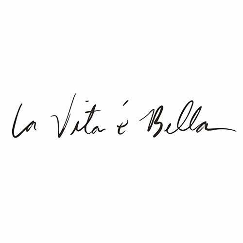 Social Ruikey"la vita è bella" frase italiana etiqueta de la pared Vinilo decorativo