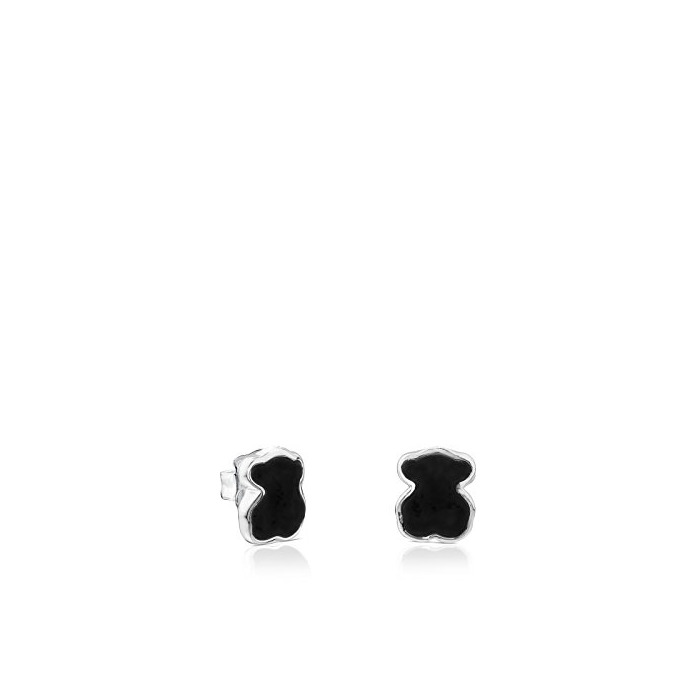 Social TOUS New Color - Pendientes de Plata de Primera Ley con Ónix