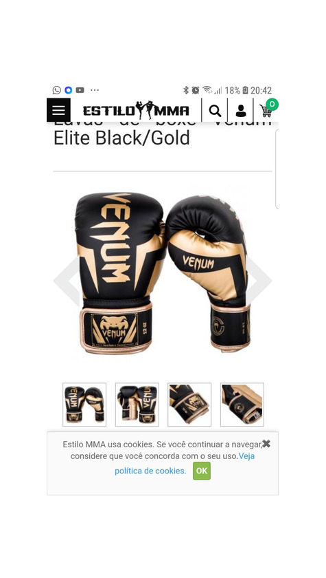 Products Venum Elite Black/Gold