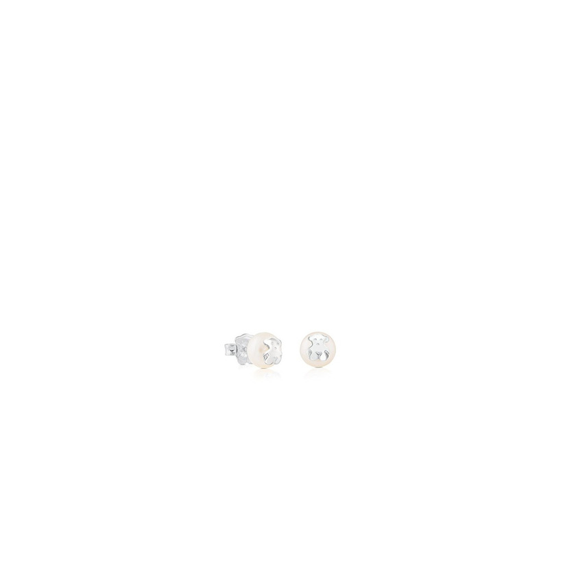 Fashion TOUS Bear - Pendientes con Perla Cultivada de Agua Dulce y Oso