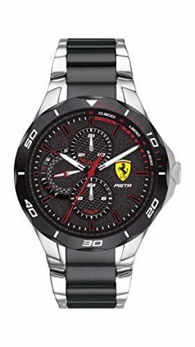 Scuderia Ferrari Reloj Analógico para Hombre de Cuarzo con Correa en Acero